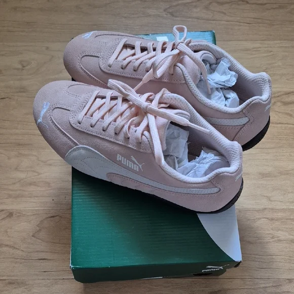 Puma Blush Pink and White Sneakers - Picture 3 of 4